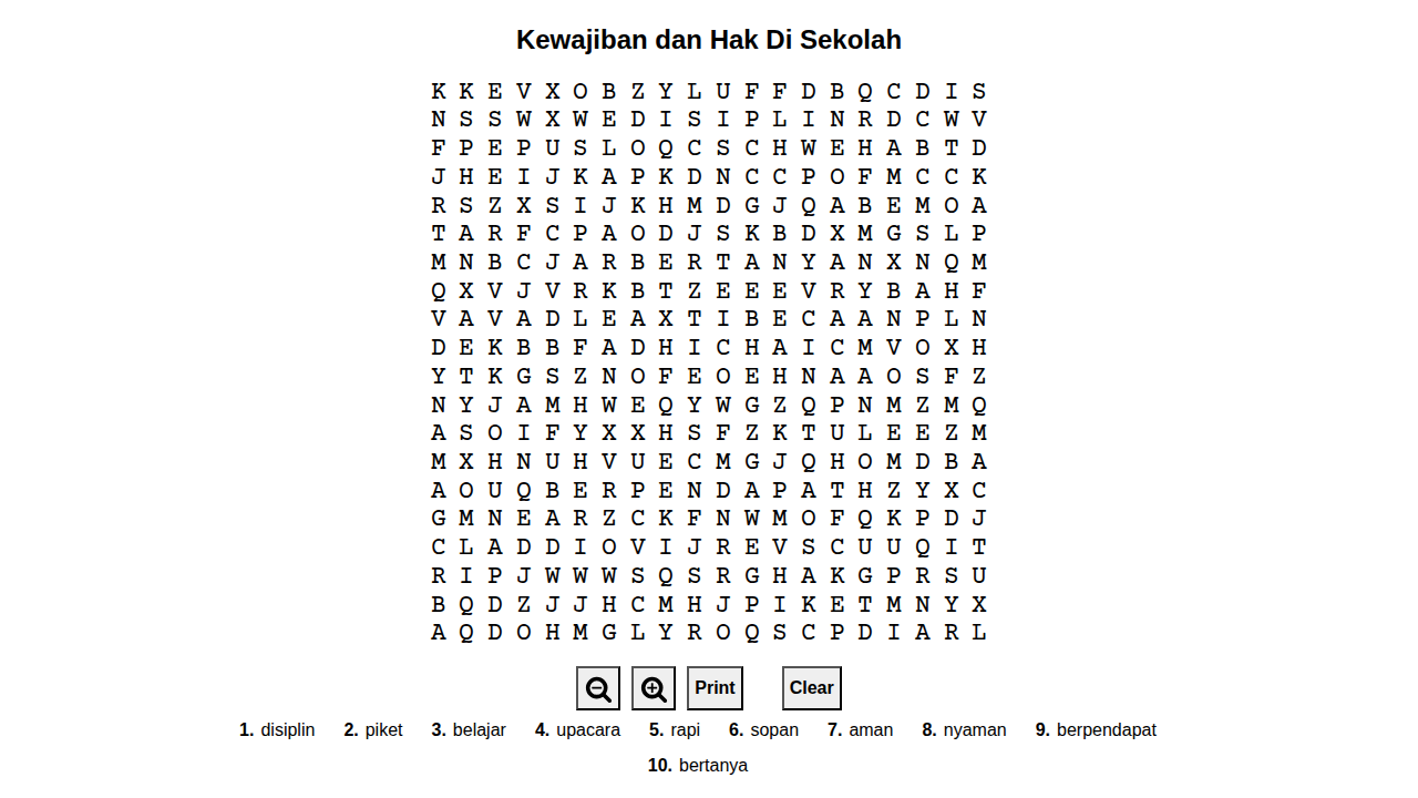 Kewajiban dan Hak di Sekolah